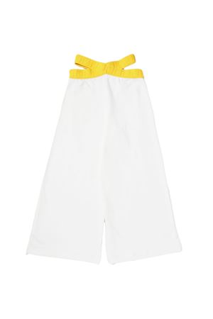 White cotton trousers FENDI KIDS | JFF2885V0F1JDY